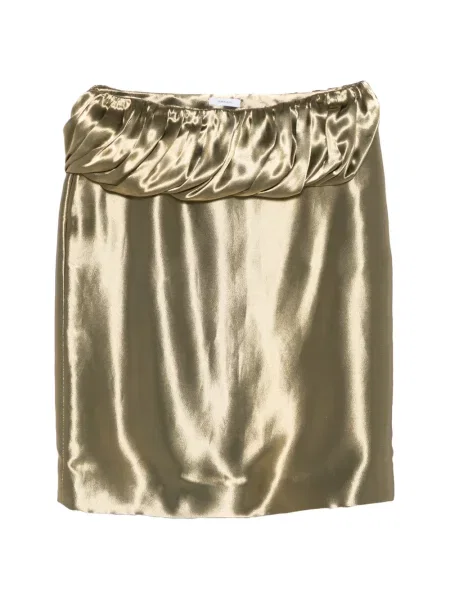 Fusta mini Ferragamo din satin drapată