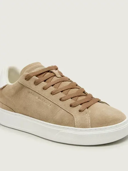 Crime London Sneakers BLADE | piele întoarsă bej