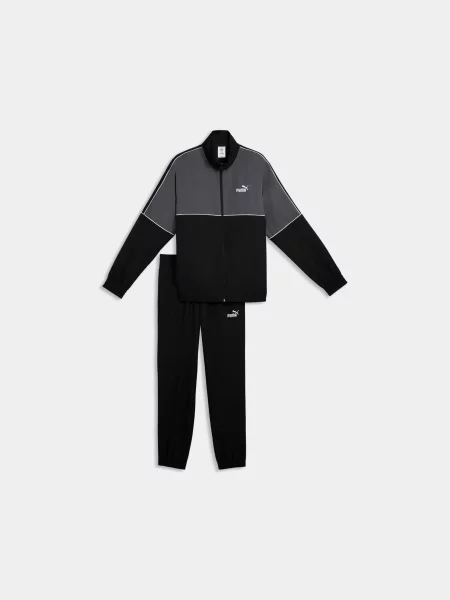Спортивний костюм PUMA Woven Colorblock Suit комбінований верх чорний