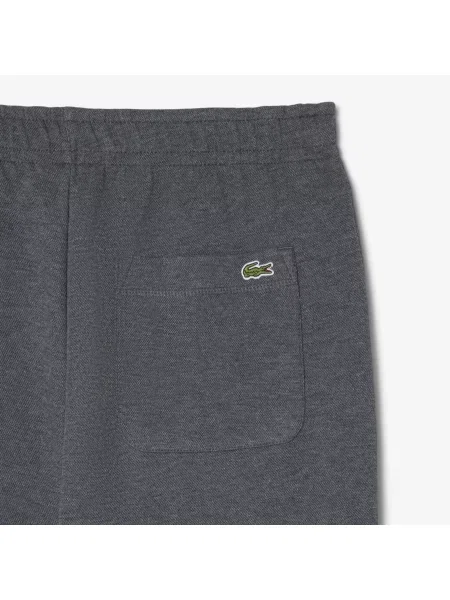 Lacoste Spodnie Dresowe Straight Fit Ciemnoszare szary