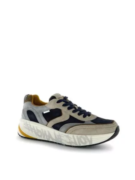 Sneakersy Voile Blanche skórzane niebieskie