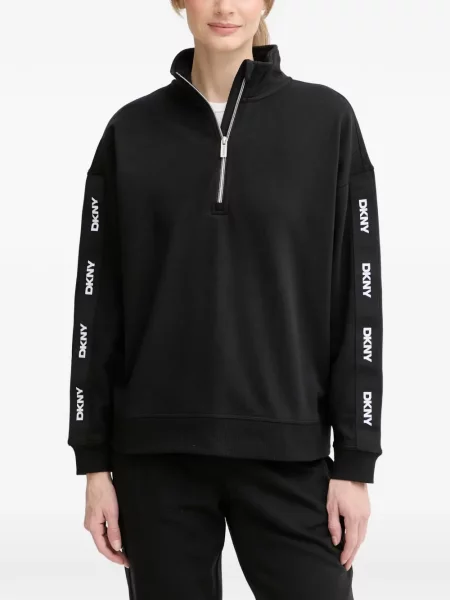Hanorac cu fermoar Dkny cu autograf negru