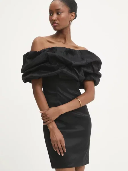 Answear.LAB sukienka mini dopasowana czarny