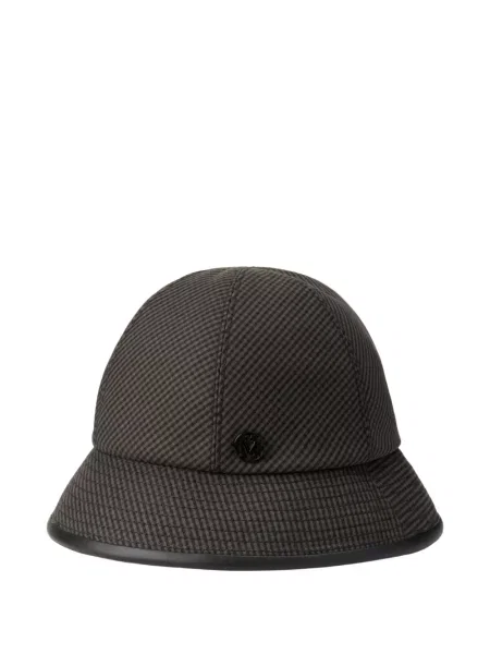 Pălărie Maison Michel în carouri maro