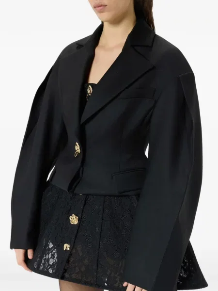 Decupat geacă Blumarine negru