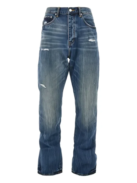 Blugi Purple Brand zdrențuiți albastru