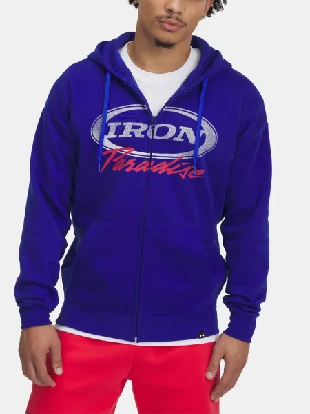 Hanorac din fleece Under Armour din fleece albastru
