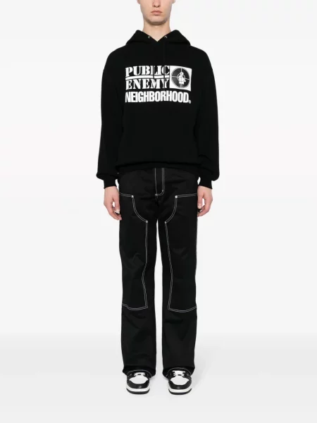 Hoodie Neighborhood με σχέδιο μαύρο