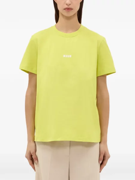 Tricou Msgm cu autograf galben