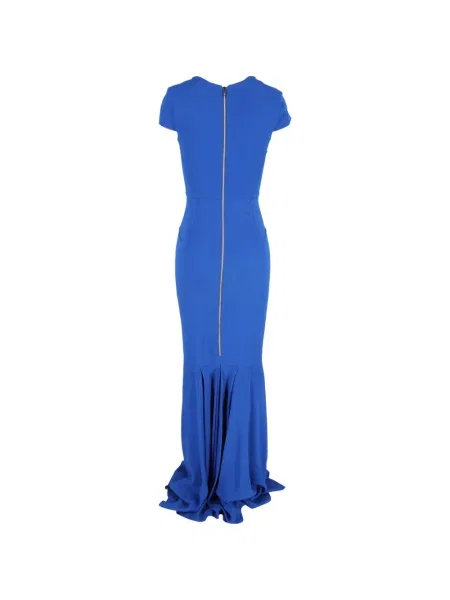 Kostiumas maksi maxi suknele Roland Mouret v formos iškirpte mėlyna