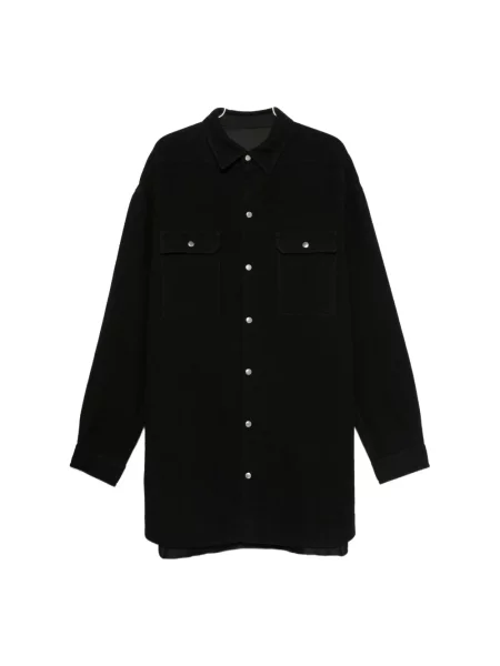 Koszula Rick Owens wełniana czarna
