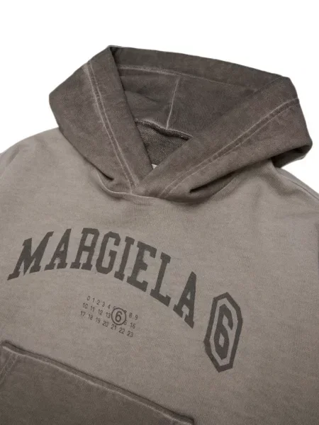 Bluza z kapturem dziecięca Mm6 Maison Margiela szara