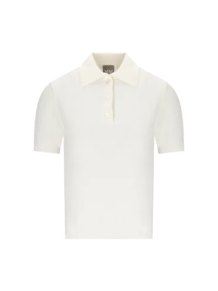 Dzianinowe polo Max Mara białe