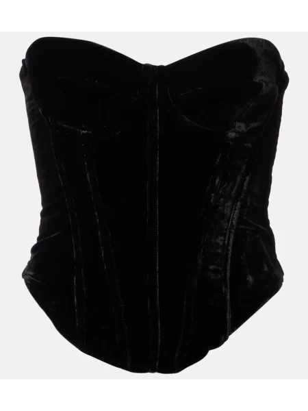 Sutien Rotate de catifea negru