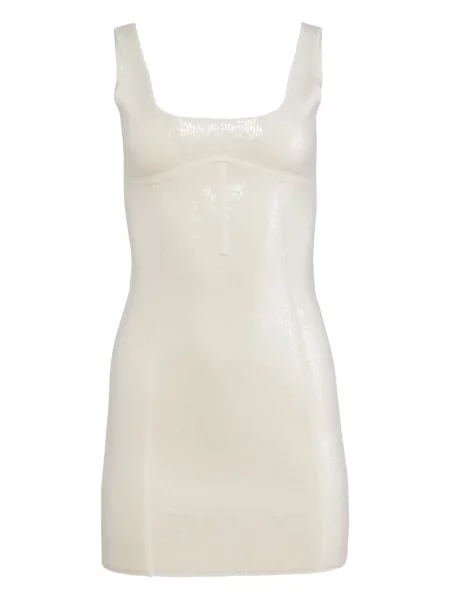Rochie mini Fleur Du Mal cu paiete tricotate de costum