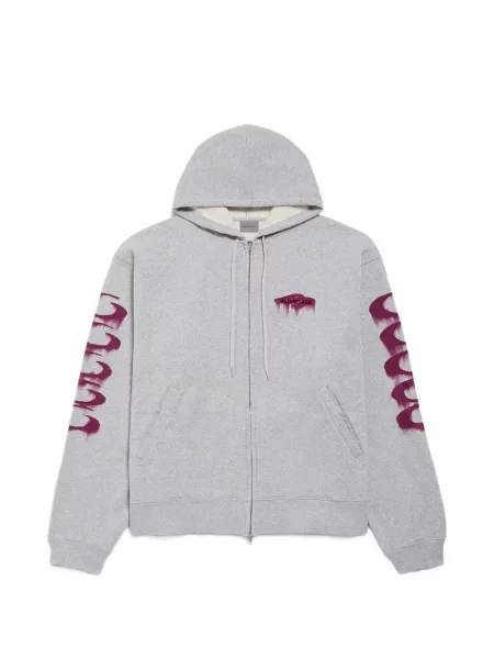 Bluza z kapturem Balenciaga szara