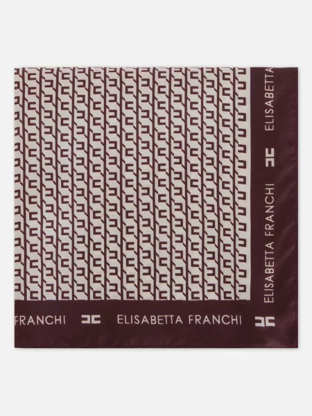 Платок Elisabetta Franchi бордовый