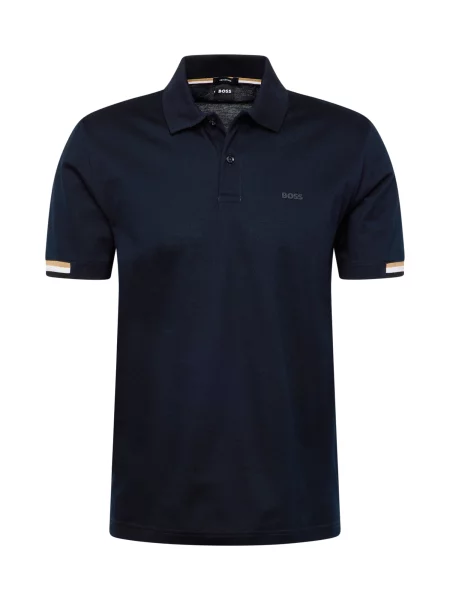 Boss Polokošeľa Parlay Tmavomodrá biela