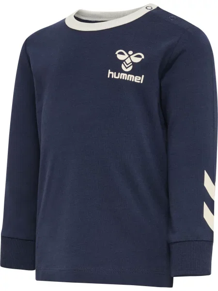 T-shirt z długim rękawem dla chłopca Hummel Maule niebieska