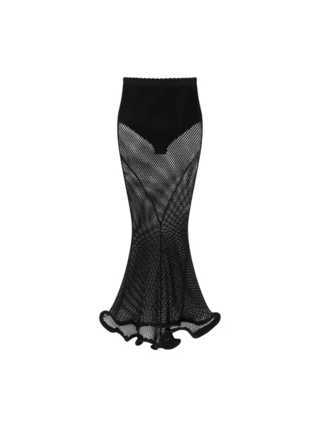 Spódnica midi Givenchy z siateczką czarna