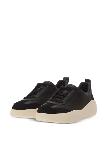 Bőr sneaker Geox fekete