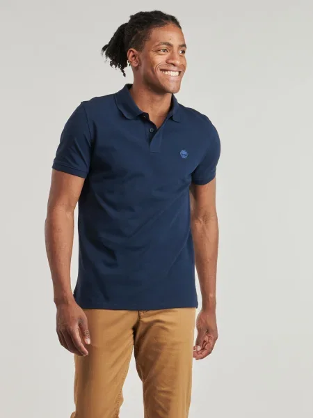 Rövid ujjú pólóing Timberland sötétkék