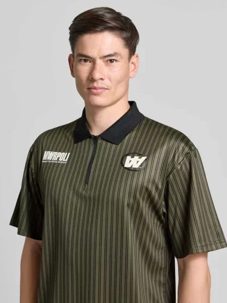 Koszulka polo o kroju regular fit z nadrukiem z logo model Lama' Wood Wood