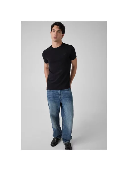 GUESS Tricou | Extra slim fit negru