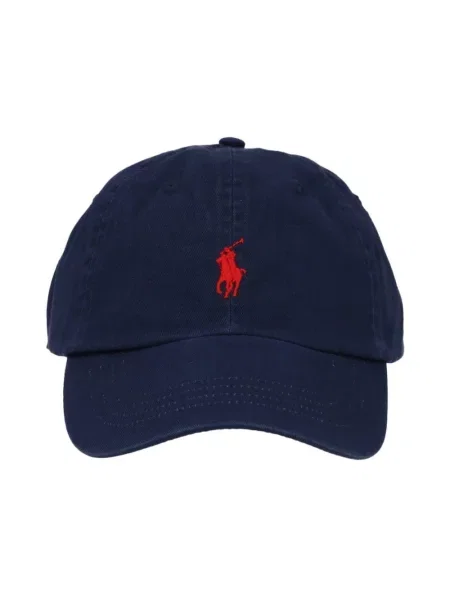 Polo Ralph Lauren czapka z daszkiem z aplikacją niebieska