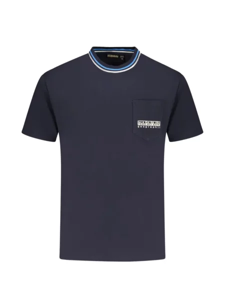 Tricou Napapijri cu autograf albastru