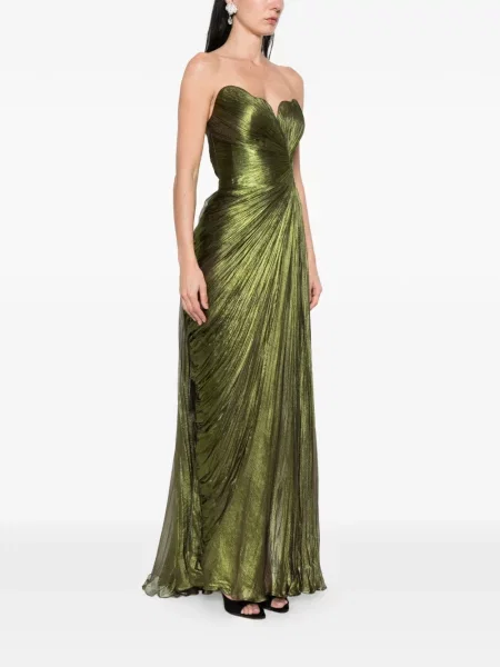 Rochie maxi Iris Serban de costum verde
