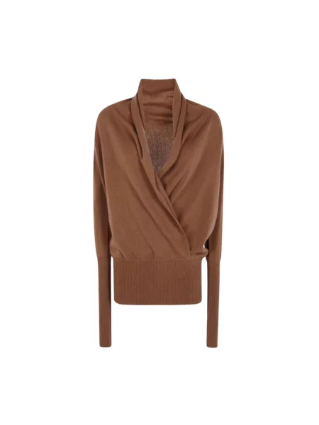 Sweter 7 For All Mankind wełniany brązowy