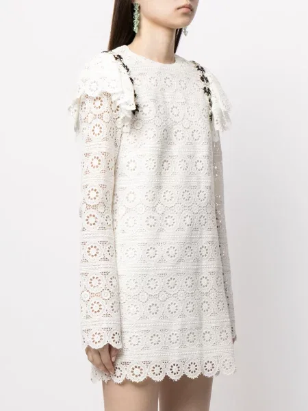 Mała mały sukienka mini Macgraw garniturowa biała