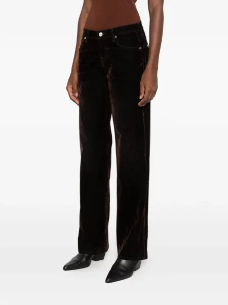Pantaloni 7 For All Mankind de catifea maro
