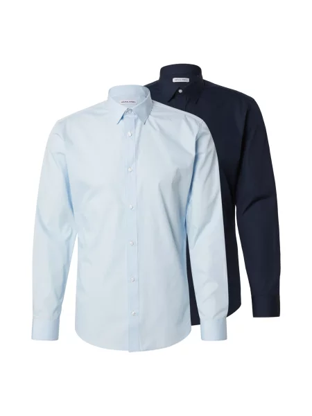 JACK & JONES Cămașă JWHJOSEPH bleumarin / pastel albastru