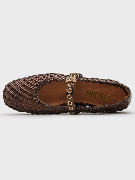 Балетки Evaluna коричневые