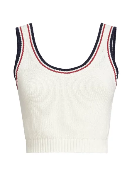 Cropp top Brunello Cucinelli tricotate alb