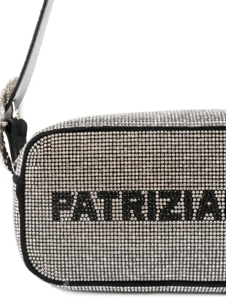Rankinė Patrizia Pepe su kristalais sidabrinė