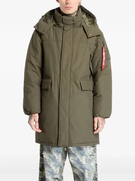 Kapucnis parka Alpha Industries zöld