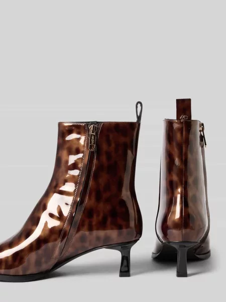 Botki z zwierzęcym nadrukiem na całej powierzchni Marc Cain Bags & Shoes