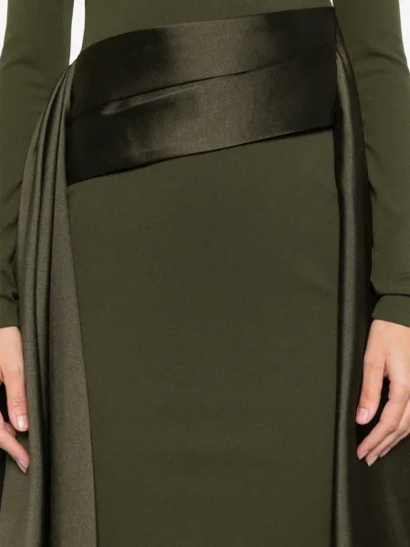 Rochie maxi Solace London de costum verde