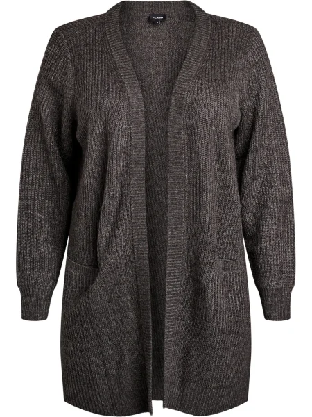 Zizzi Cardigan dimensiuni mari FLLOLA închis gri