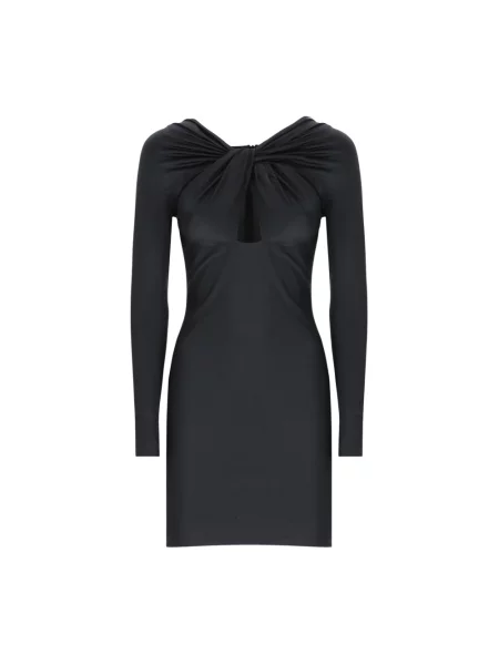 Coperni sukienka Twisted Cut-Out Jersey Dress mini dopasowana czarny