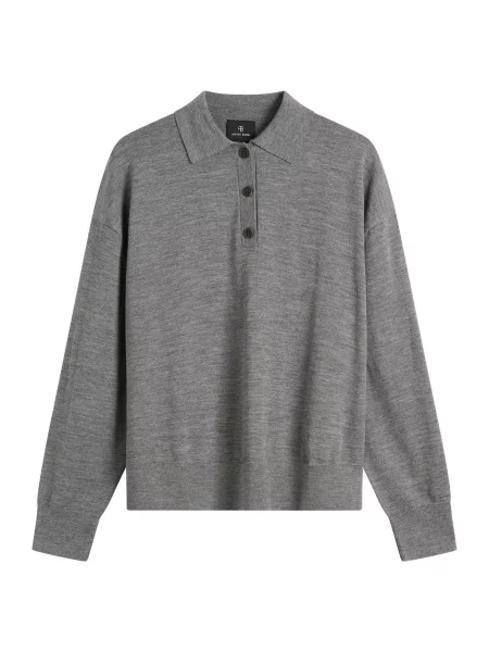 Polo Anine Bing w kolorze melanż szare