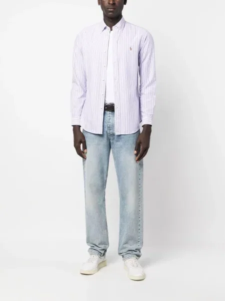 Cămașă Polo Ralph Lauren în carouri cu imagine roz