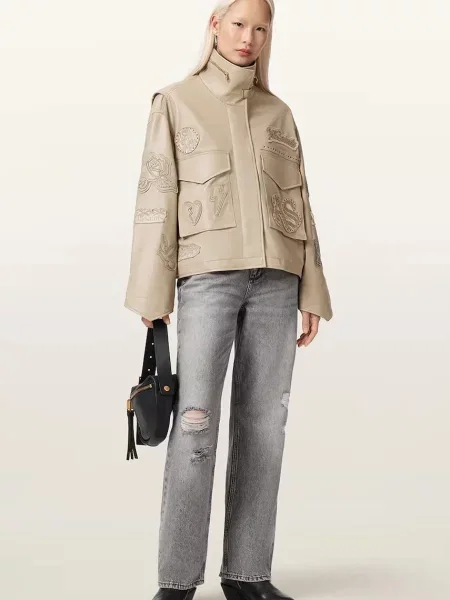 Шкіряна куртка Allsaints