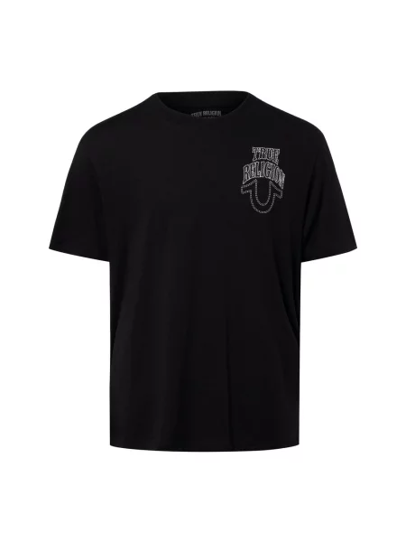 True Religion Koszulka Mężczyźni S czarny