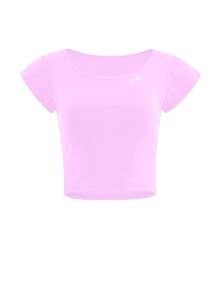 Winshape Sport top mov lavandă alb