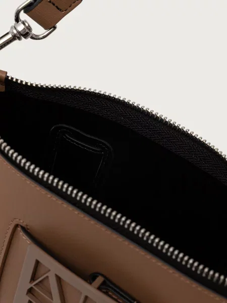 Кожаная сумка хобо Armani Exchange