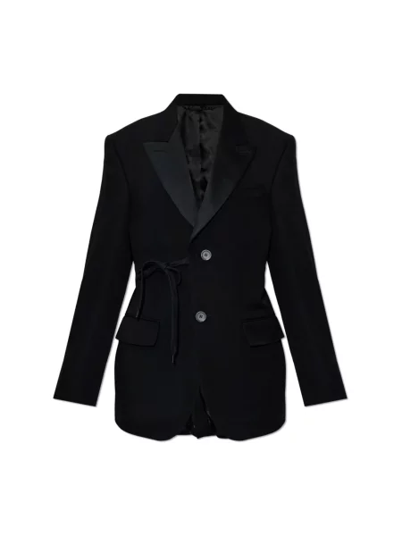 Marynarka Balenciaga wełniana czarna
